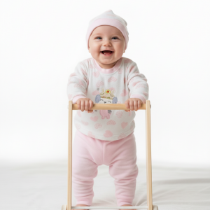 winter cotton pajama for baby- pink 0006