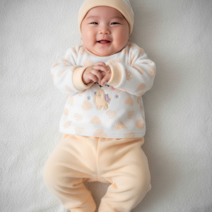 winter cotton pajama for baby- yellow 0004